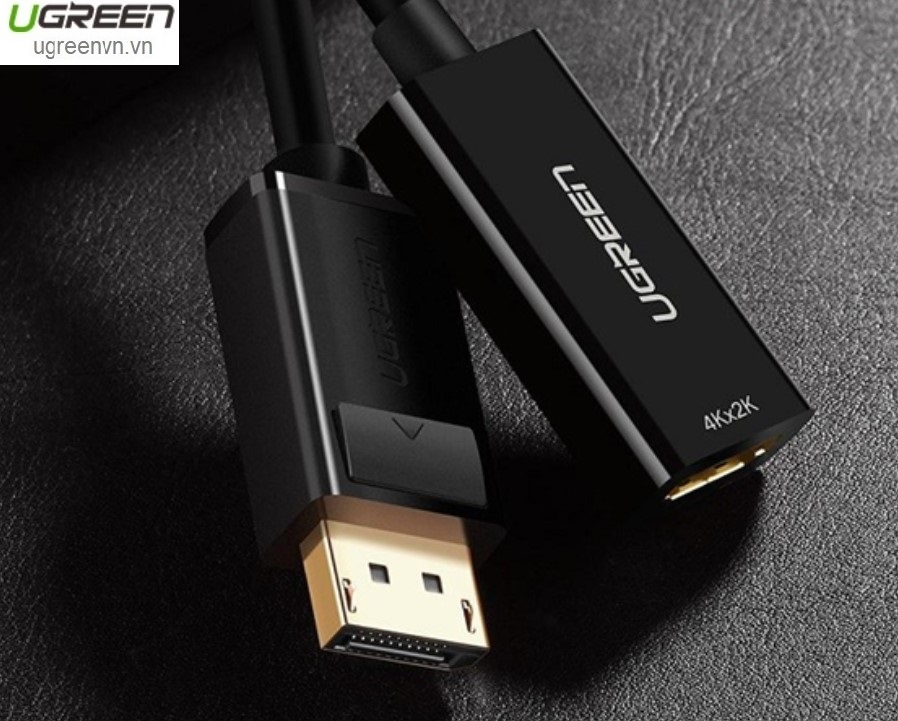 Cáp chuyển đổi Displayport to HDMI hỗ trợ 4Kx2K chính hãng Ugreen 40363 cao cấp